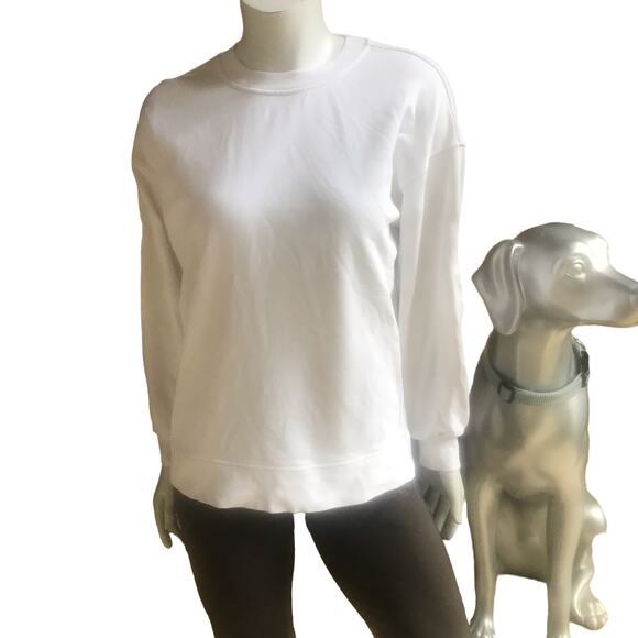 Lululemon Perfectly Oversized White Sweatshirt Women's Size 4 - Picture 1 of 9